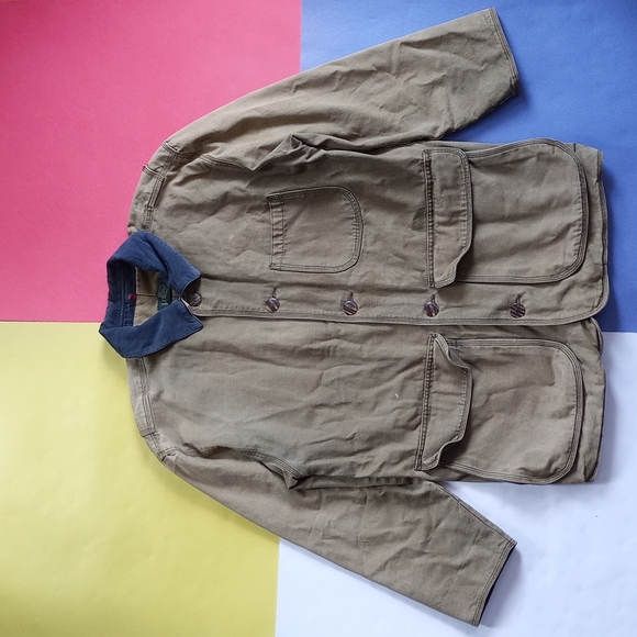 Vintage J.  Crew Oversized Military Cargo Barn Jacket - Picture 3 of 7